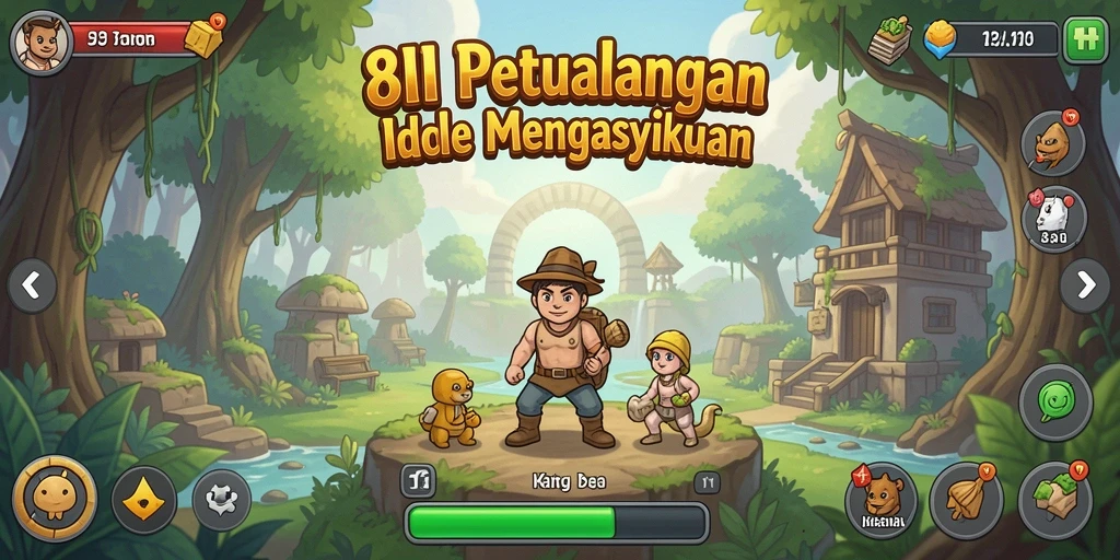 Screenshot utama 8II menampilkan gameplay yang menyenangkan dan santai.