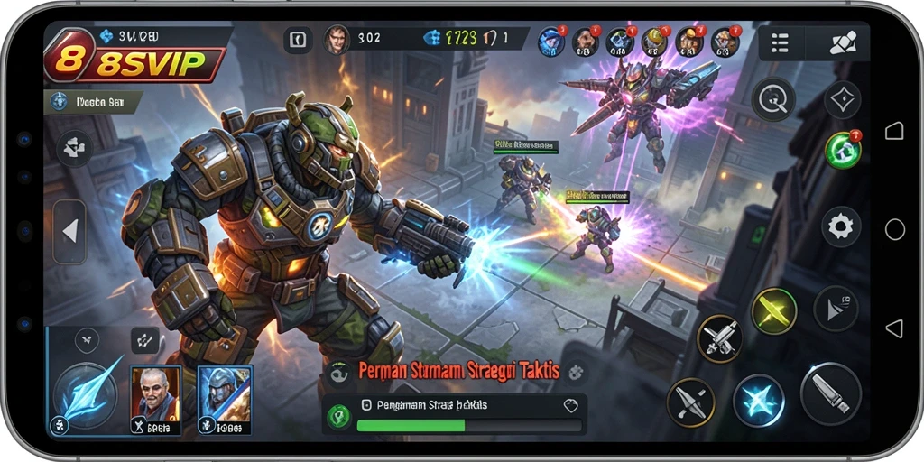 Tampilan gameplay <strong>8SVIP</strong> dengan strategi taktis yang mendalam.
