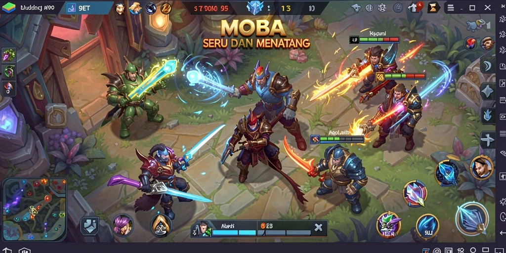 Tangkapan layar dari gameplay menarik di 9ET.