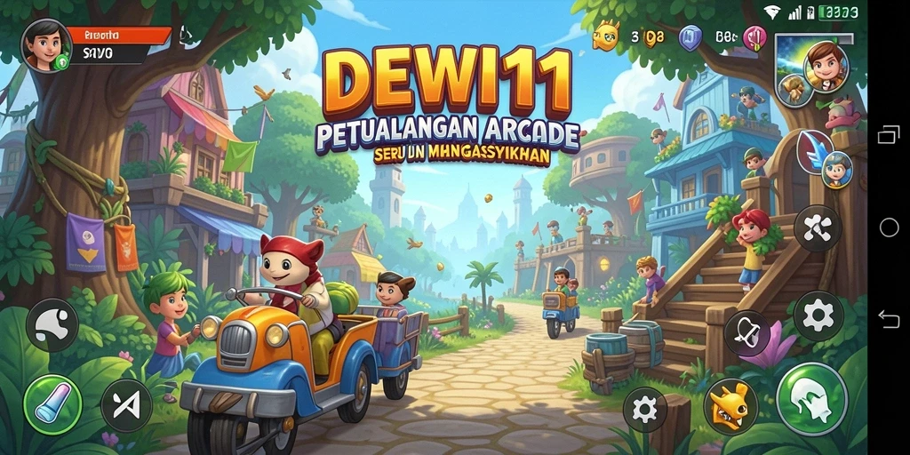 Tampilan gameplay seru di DEWI11 dengan aksi cepat dan tantangan menarik.