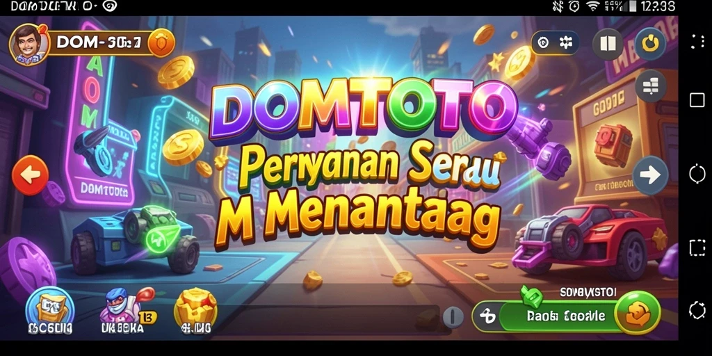 Tampilan gameplay seru di DOMTOTO yang menantang.