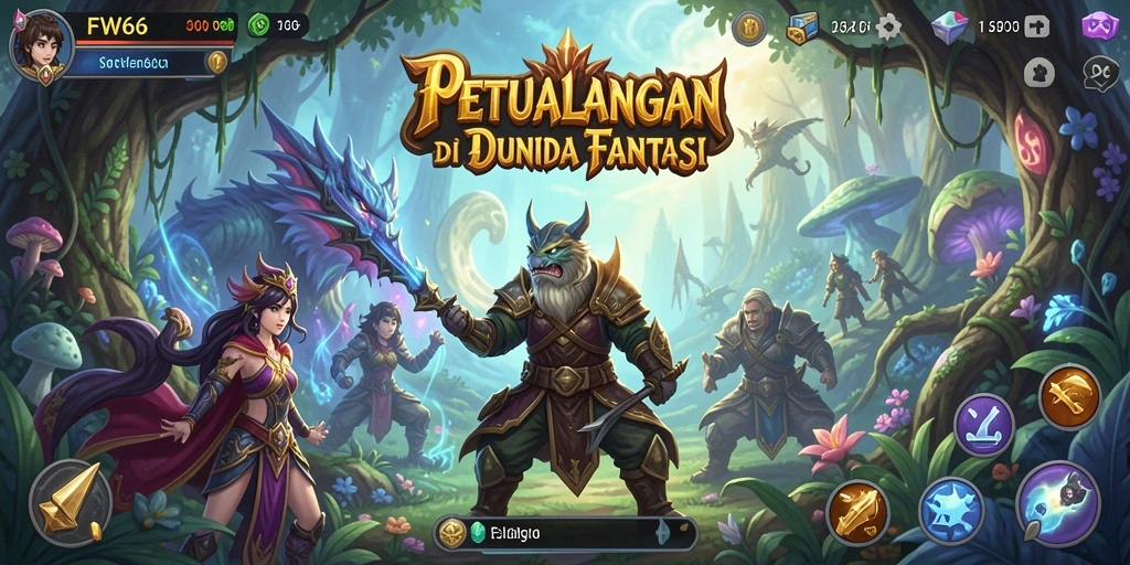 Screenshot gameplay FW66 menunjukkan petualangan yang menegangkan.
