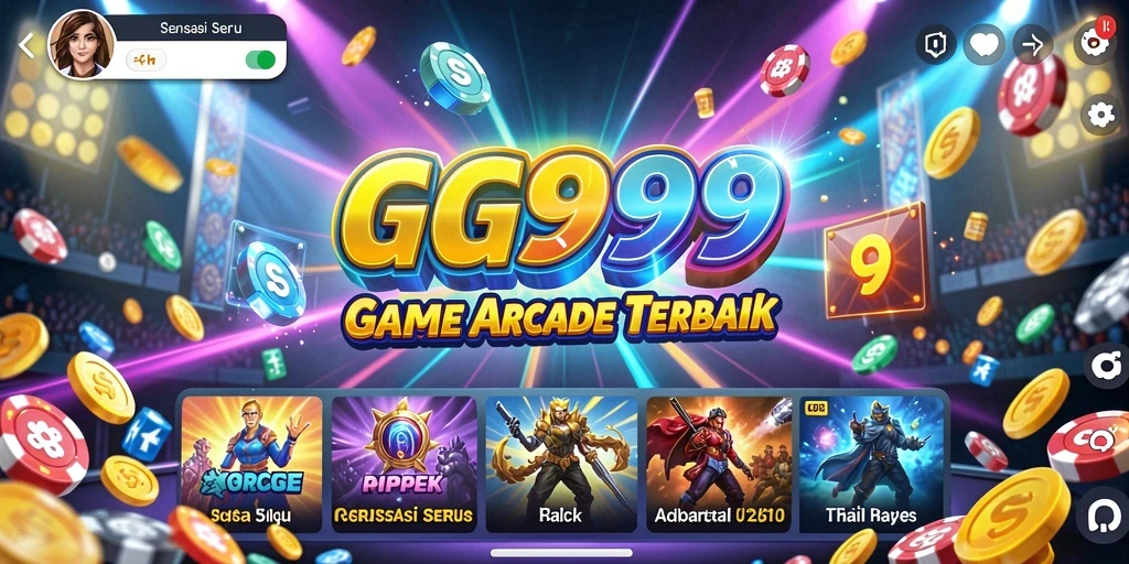 Tampilan menarik gameplay GG999 yang penuh aksi Arcade.