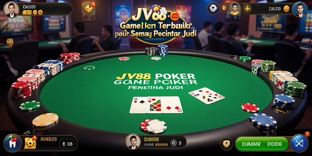 Screenshot JV88 menampilkan gameplay poker yang seru dan menarik.