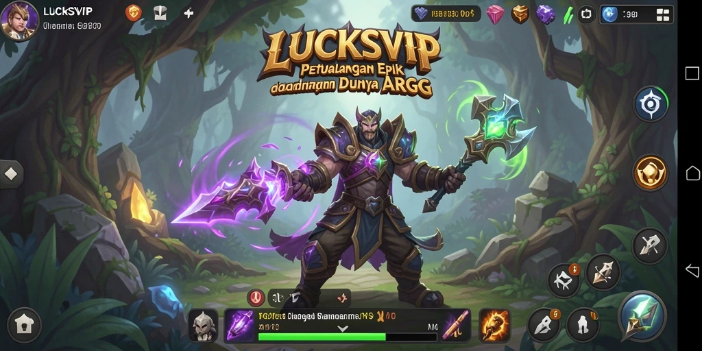 Tampilan gameplay seru dan penuh aksi dalam LUCKSVIP.