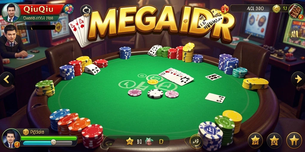 Tampilan gameplay QiuQiu yang seru dan menarik.