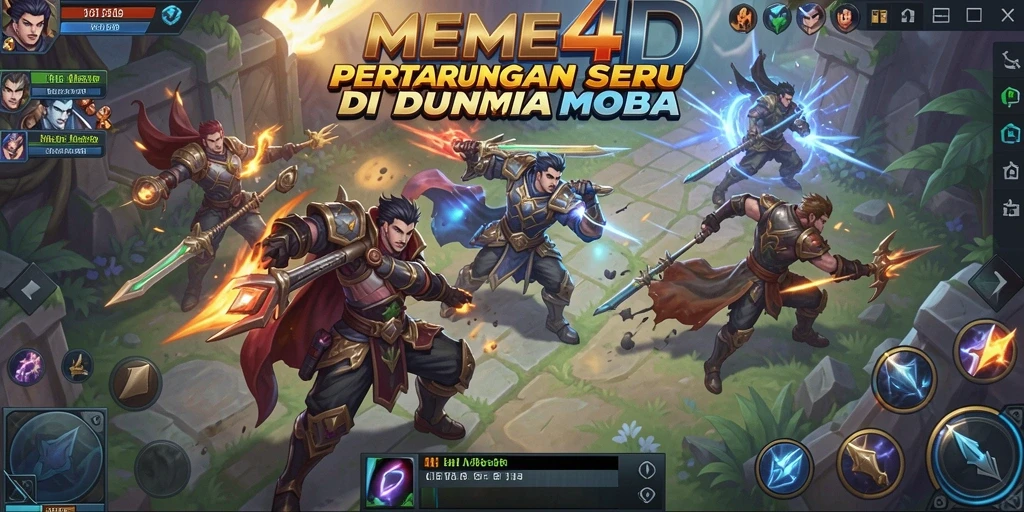 Tampilan seru dari gameplay <strong>MEME4D</strong> yang penuh strategi dan aksi.