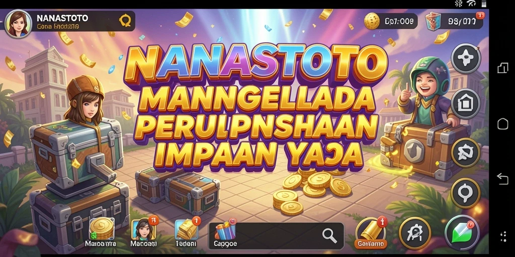Tampilan menarik dari gameplay NANASTOTO dengan berbagai fitur Tycoon.