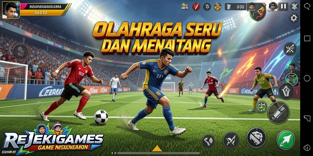 Tangkapan layar gameplay REJEKIGAMES menampilkan aksi seru dan dinamis.