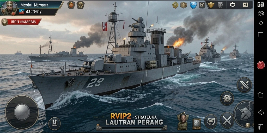 Menampilkan gameplay mendebarkan dari RVIP2 dalam pertempuran strategi.
