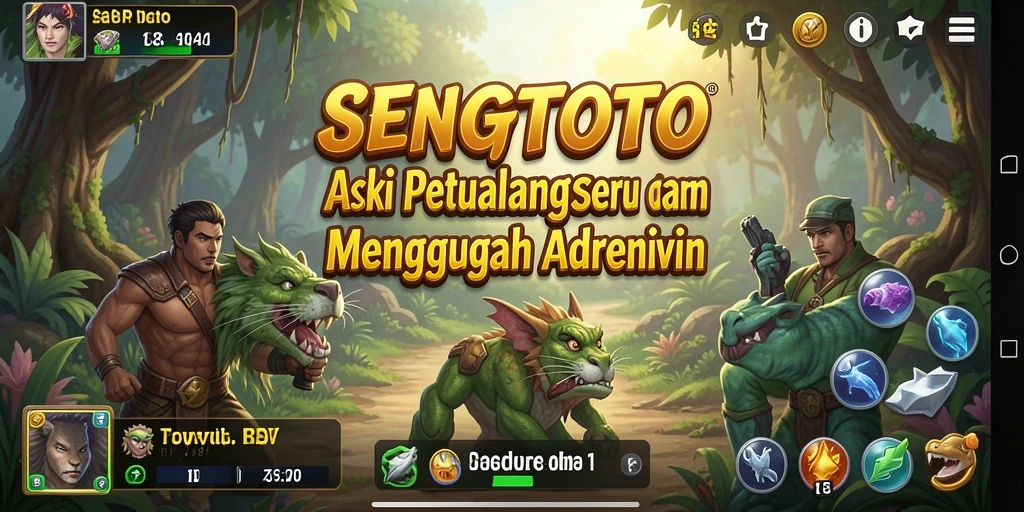 Tampilan gameplay seru dalam SENGTOTO penuh aksi.