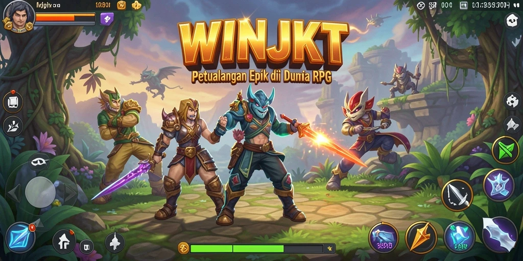 Tampilan gameplay RPG yang memukau dari WINJKT.