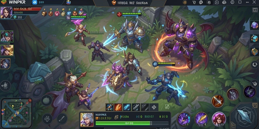 Screenshot gameplay <strong>WINPKR</strong> dengan aksi seru dan karakter yang menakjubkan.